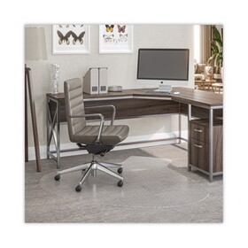 Deflecto DEFCM14002K SuperMat Frequent Use Chair Mat, Medium Pile Carpet, 60 x 66, L-Shape, Clear
