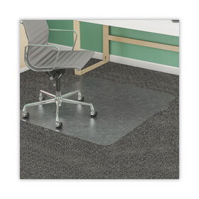 Deflecto DEFCM14142 SuperMat Frequent Use Chair Mat for Medium Pile Carpet, 36 x 48, Rectangular, Clear