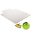 DEFLECTO CORPORATION DEFCM14233 Supermat Frequent Use Chair Mat, Medium Pile Carpet, Beveled, 45x53 W/lip, Clear, Price/EA