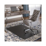 Deflecto CM14242BLK SuperMat Frequent Use Chair Mat for Medium Pile Carpet, 45 x 53, Rectangular, Black