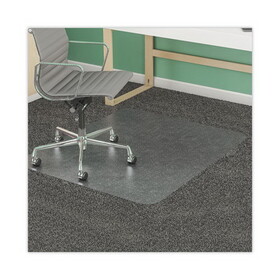 Deflecto CM14242COM SuperMat Frequent Use Chair Mat, Med Pile Carpet, Roll, 45 x 53, Rectangular, Clear