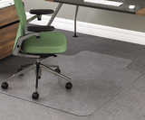 Deflect-O DEFCM15113 Rollamat Frequent Use Chair Mat For Medium Pile Carpet, 36 X 48 W/lip, Clear