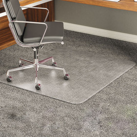 DEFLECTO CORPORATION DEFCM17443F ExecuMat All Day Use Chair Mat for High Pile Carpet, 46 x 60, Rectangular, Clear