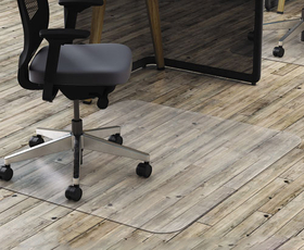 Deflecto DEFCM21442FPC All Day Use Chair Mat - Hard Floors, 46 x 60, Rectangle, Clear