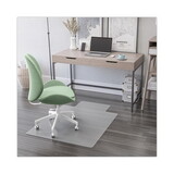 Deflecto CM2E432F EconoMat All Day Use Chair Mat for Hard Floors, Lip, 46 x 60, Low Pile, Clear