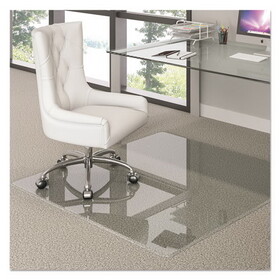 Deflecto DEFCMG70434450 Premium Glass All Day Use Chair Mat - All Floor Types, 44 x 50, Rectangular, Clear
