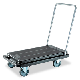 DEFLECTO CORPORATION DEFCRT550004 Heavy-Duty Platform Cart, 300 lb Capacity, 21 x 32.5 x 37.5, Black