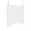 deflecto DEFPBCHPC2424 Hanging Barrier, 23.75" x 23.75", Polycarbonate, Clear, 2/Carton, Price/CT