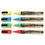 Securit DEFSMA510V4 Wet Erase Markers, Medium Chisel Tip, Assorted Colors, 4/Pack, Price/PK