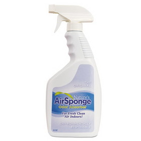 Nature's Air DMI 101-32 Sponge Odor Absorber Spray, Fragrance Free, 22 oz Spray Bottle, 12/Carton
