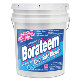 Borateem DIA00145 Chlorine-Free Color Safe Bleach, Powder, 17.5 lb. Pail