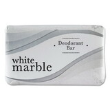 White Marble DIA00197 Individually Wrapped Deodorant Bar Soap, White, 2.5oz Bar, 200/carton