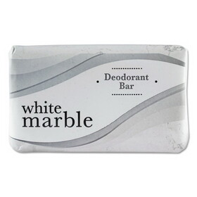 White Marble DIA00197 Amenities Deodorant Soap, Pleasant Scent, # 2 1/2 Individually Wrapped Bar, 200/Carton