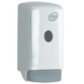 Dial DIA03226 Liquid Soap Dispenser, Model 22, 800ml, 5 1/4w X 4 1/4d X 10 1/4h, White