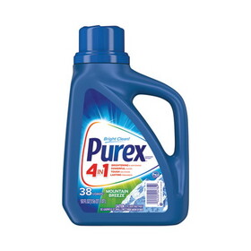 Purex DIA04784CT Liquid Laundry Detergent, Mountain Breeze, 50 oz Bottle, 6/Carton