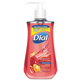 Dial 1700002795 Antibacterial Liquid Soap, 7.5 oz Pump Bottle, Pomegranate and Tangerine