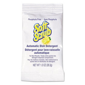 Soft Scrub DIA 10006 Automatic Dish Detergent, Lemon Scent, Powder, 1 oz. Packet, 200/Carton