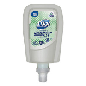 Dial Professional DIA19029 Antibacterial Gel Hand Sanitizer Refill for FIT Touch Free Dispenser, 1.2 L Bottle, Fragrance-Free, 3/Carton