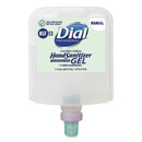 Dial Professional DIA19708 Antibacterial Gel Hand Sanitizer Refill for Dial 1700 Dispenser, Fragrance Free, 1.2 L, 3/Carton