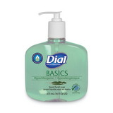 Dial Professional DIA33815 Basics MP Free Liquid Hand Soap, Unscented, 16 oz Pump Bottle, 12/Carton