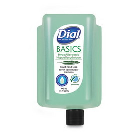 Dial Professional DIA33827 Basics MP Free Liquid Hand Soap Refill for Versa Dispenser, Unscented, 15 oz Refill Bottle, 6/Carton