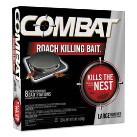 Combat DIA41913CT Source Kill Large Roach Killing System, Child-Resistant Disc, 8/Box, 12 Boxes/Carton