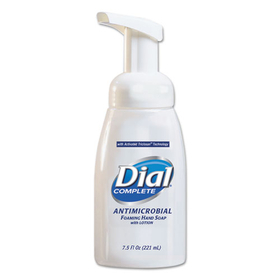 Dial DIA81075 Antimicrobial Healthcare Foaming Hand Soap, 7.5 Oz Tabletop Pump, 12/carton
