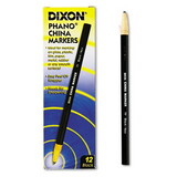 Dixon DIX00077 China Marker, Black, Dozen