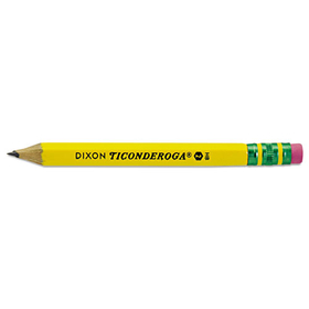 Ticonderoga DIX13472 Woodcase Golf Pencil, Hb #2, Yellow Barrel, 72/box