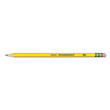 Dixon Ticonderoga DIX13806 Pre-Sharpened Pencil, HB (#2), Black Lead, Yellow Barrel, Dozen