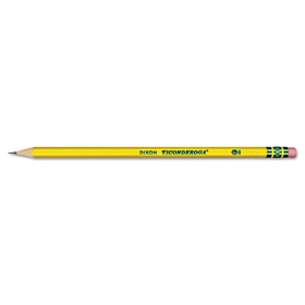 Ticonderoga DIX13882 Pencils, HB (#2), Black Lead, Yellow Barrel, Dozen