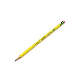 Ticonderoga DIX13883 Pencils, H (#3), Black Lead, Yellow Barrel, Dozen