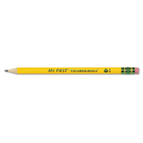 Ticonderoga DIX33312 My First Ticonderoga Woodcase Pencil, Hb #2, Yellow, 1 Dozen