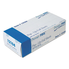 Durable Packaging DPK12104 Premier Pop-Up Aluminum Foil Sheets, 12" x 10 3/4", 500/Box, 6 Boxes/Carton
