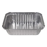 Durable Packaging 24530500 Aluminum Closeable Containers, 1.5 lb Deep Oblong, 500/Carton