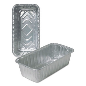 Durable Packaging DPK510035 Aluminum Loaf Pans, 2 lb, 8.69 x 4.56 x 2.38, 500/Carton