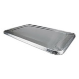 Durable Packaging 8900CRL Aluminum Steam Table Lids for Rolled Edge Half Size Pan, 50/Carton
