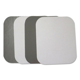 Durable Packaging DPKL2201000 Flat Board Lids, For 1 lb Oblong Pans, Silver, 1,000 /Carton