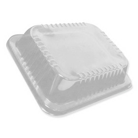 Durable Packaging P4200100 Dome Lids for 10 1/2 x 12 5/8 Oblong Containers, High Dome, 100/Carton
