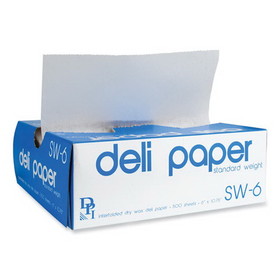 Durable Packaging DPKSW6 Interfolded Deli Sheets, 10.75 x 6, Standard Weight, 500 Sheets/Box, 12 Boxes/Carton