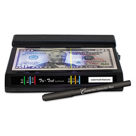 Dri Mark DRI351TRI Tri Test Counterfeit Bill Detector with Pen, U.S.; Canadian; Mexican; EU; UK; Chinese Currencies, 7 x 4 x 2.5, Black