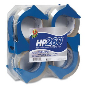 HENKEL CORPORATION DUC0007725 HP260 Packaging Tape with Dispenser, 3" Core, 1.88" x 60 yds, Clear, 4/Pack