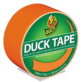 Duck DUC1265019 Colored Duct Tape, 9 Mil, 1.88" X 15 Yds, 3" Core, Neon Orange
