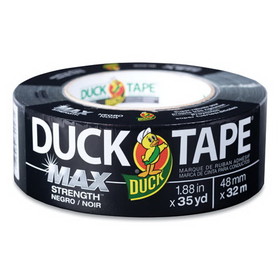 Duck 240867 MAX Duct Tape, 3" Core, 1.88" x 35 yds, Black