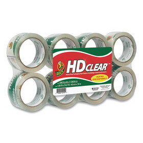 Duck DUC282195 Heavy-Duty Carton Packaging Tape, 1.88" X 55 Yards, Clear, 8/pack