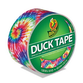 Duck DUC283268 Colored Duct Tape, 9 Mil, 1.88" X 10 Yds, 3" Core, Love Tie Dye