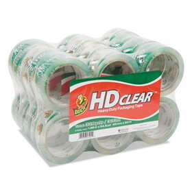Duck DUC393730 Heavy-Duty Carton Packaging Tape, 1.88" X 55yds, Clear, 24/pack