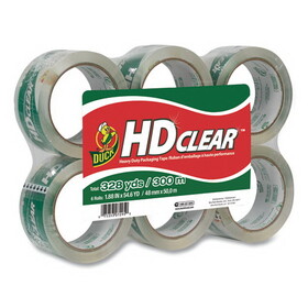 Duck DUCCS556PK Heavy-Duty Carton Packaging Tape, 1.88" X 55yds, Clear, 6 Rolls