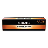 Duracell DURAACTBULK36 Coppertop Alkaline Batteries With Duralock Power Preserve Technology, Aa, 36/pk
