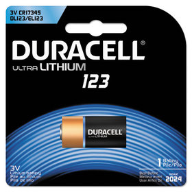 DURACELL PRODUCTS COMPANY DURDL123ABPK Ultra High-Power Lithium Battery, 123, 3v, 1/ea